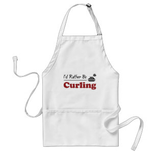 Rather Be Curling Standard Apron