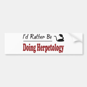 Rather Be Doing Herpetology Bumper Sticker