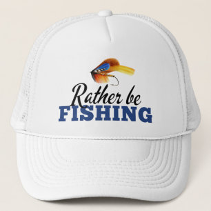 Rather Be Fishing Custom Trucker Hat