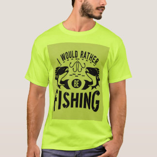 Rather Be Fishing Men's T-Shirt - Angler Gift Tee