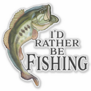 Rather be Fishing Sticker