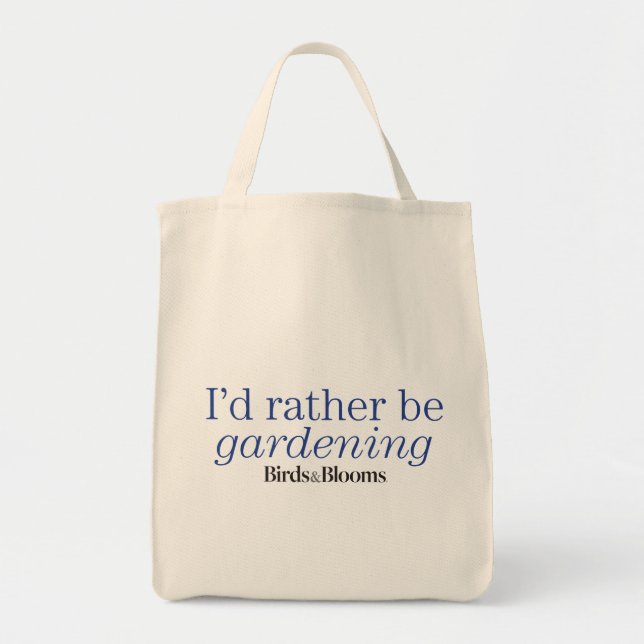 Rather Be Gardening Tote Bag (Front)