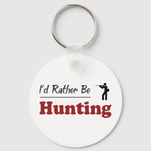 Rather Be Hunting Key Ring