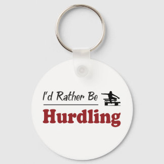 Rather Be Hurdling Key Ring