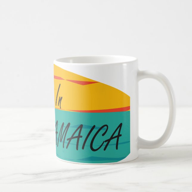 "Rather Be In Jamaica" Coffee Mug (customise!) (Right)