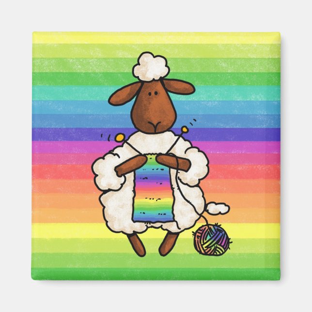 rather be knitting magnet (Front)