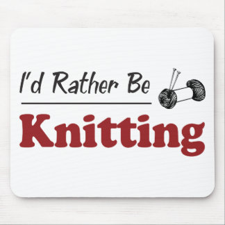 Rather Be Knitting Mouse Mat
