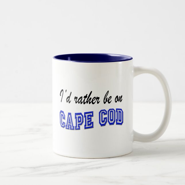 Rather be on Cape Cod Two-Tone Coffee Mug (Right)
