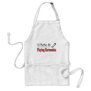 Rather Be Playing Harmonica Standard Apron