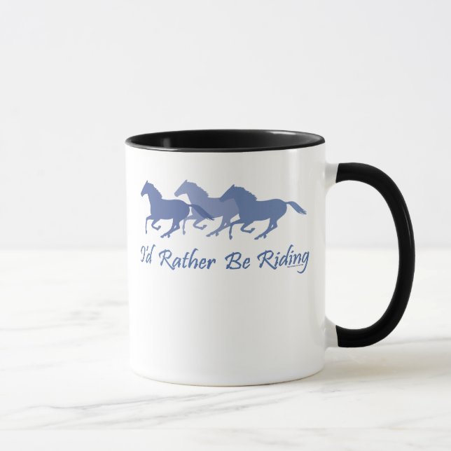 Rather Be Riding - Horse Saying Mug (Right)