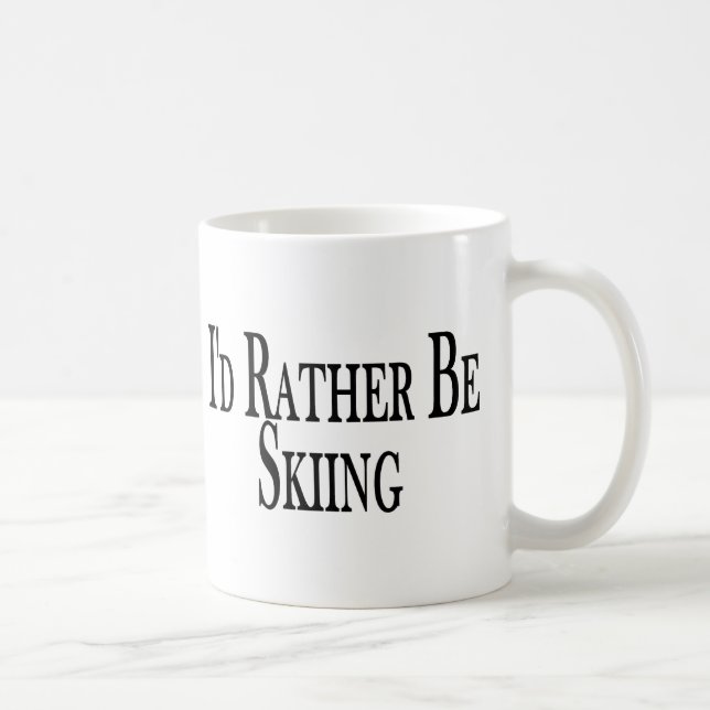 Rather Be Skiing Coffee Mug (Right)