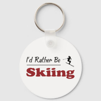 Rather Be Skiing Key Ring