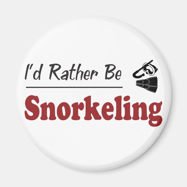 Rather Be Snorkelling Magnet (Front)