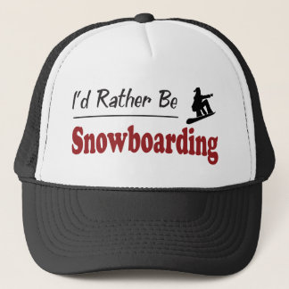 Rather Be Snowboarding Trucker Hat