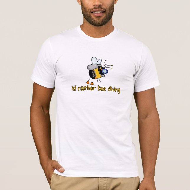 rather bee diving T-Shirt (Front)