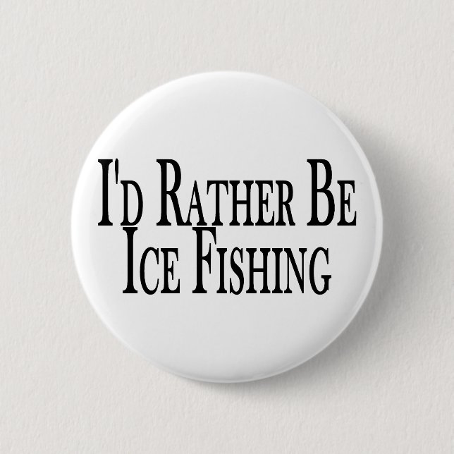 Rather Ice Fish 6 Cm Round Badge (Front)
