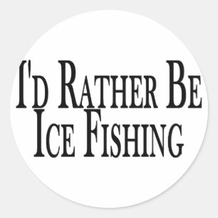 Rather Ice Fish Classic Round Sticker