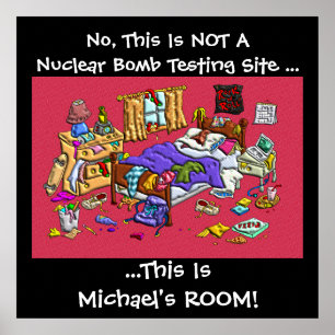 Rather Messy Room Customisable Poster