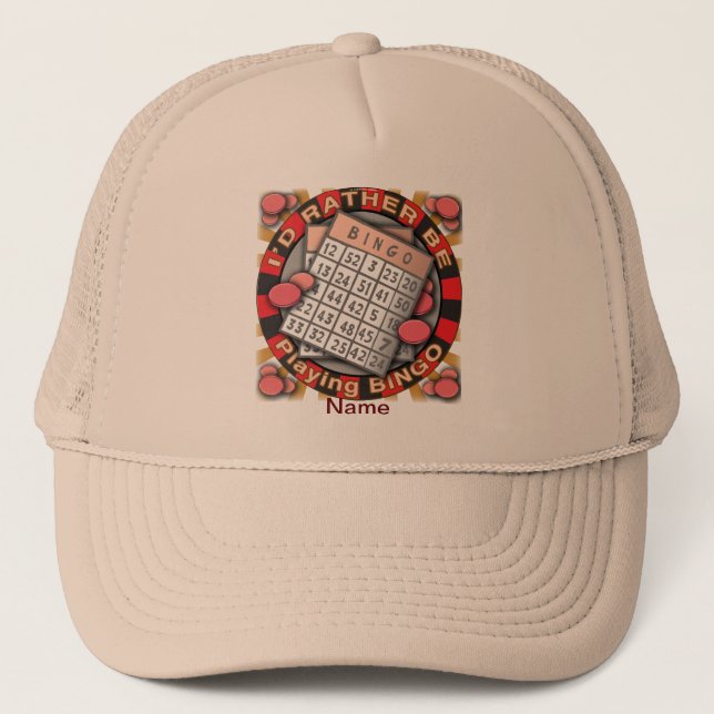 Rather Play Bingo hat (Front)