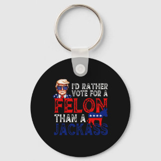 Rather Vote For A Felon Than A Jack Trump Convicti Key Ring