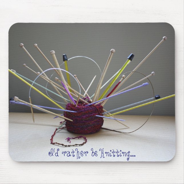 Ratherbeknitting Mouse Mat (Front)
