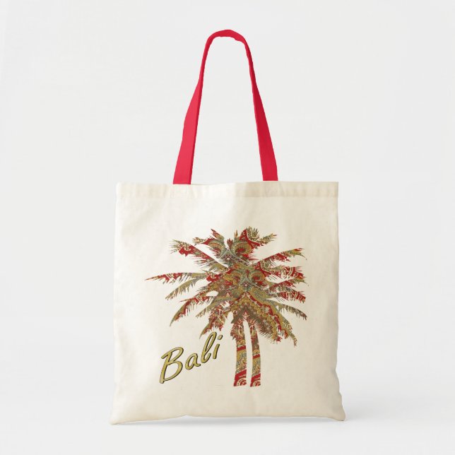 Ratih Paisley Palm Trees Tote Bag (Front)