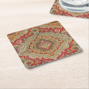 Ratih Paisley Square Paper Coaster