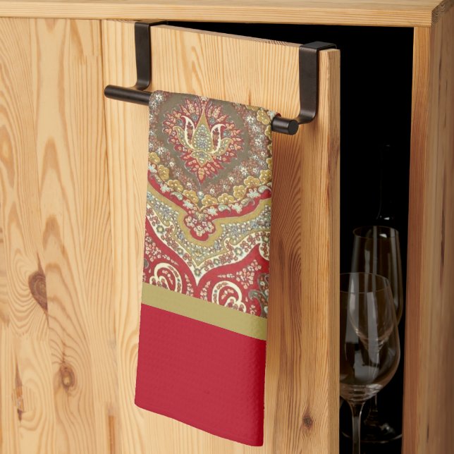 Ratih Paisley Tea Towel (Thirds Fold)