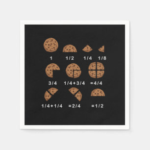 Ratio Number Mathematics School Nerd Gift Napkin