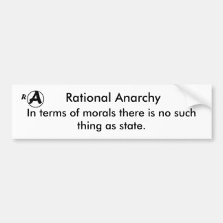 Rational Anarchy Bumper Sticker