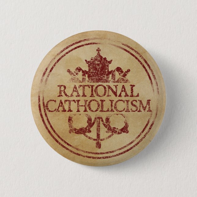 Rational Catholicism Pin (Front)