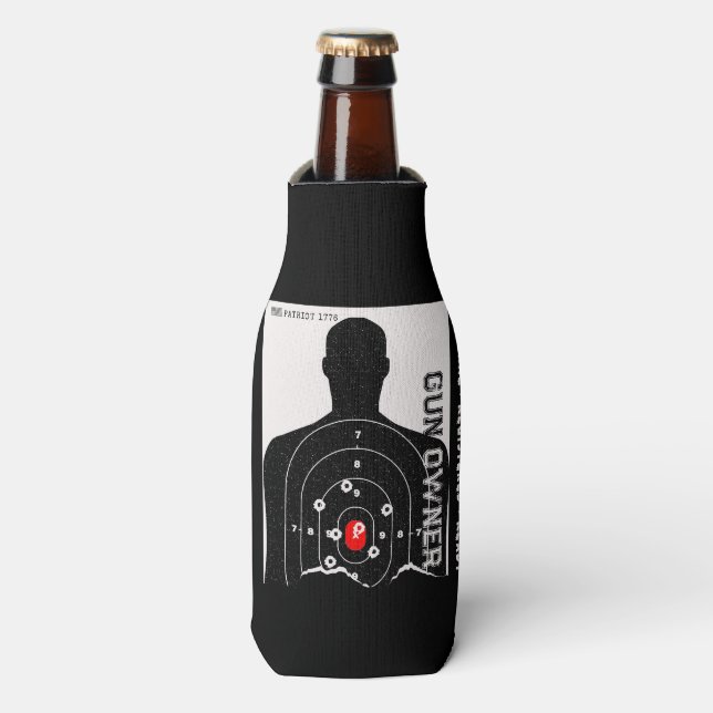 Rational Registered and Ready Gun Owner Bottle Cooler (Bottle Front)