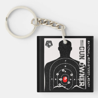 Rational Registered and Ready Gun Owner Key Ring