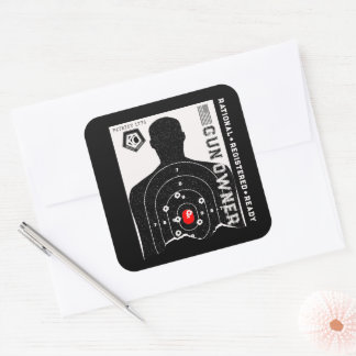 Rational Registered and Ready Gun Owner Square Sticker
