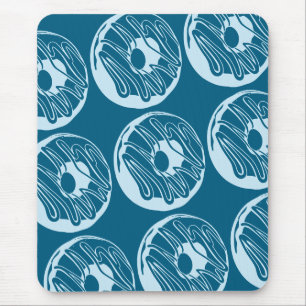 raton carpet design donuts mouse mat