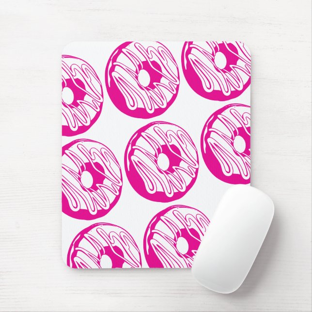 raton carpet design donuts mouse mat (With Mouse)