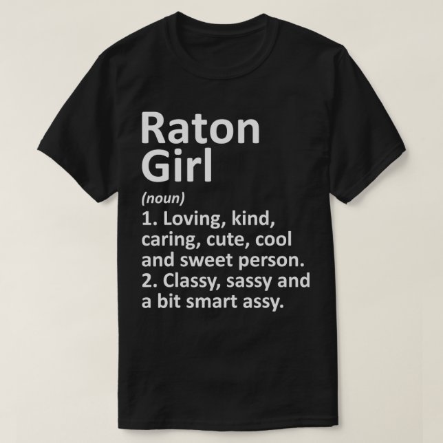 RATON L NM NEW MEXICO Funny City Home Roots Gift  T-Shirt (Design Front)