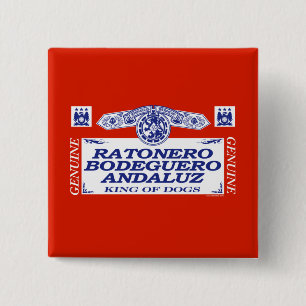 Ratonero Bodeguero Andaluz 15 Cm Square Badge