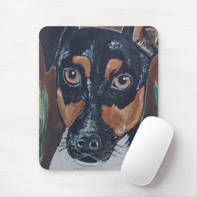 Ratonero in Canyon Painting by Alfred Fox Mouse Mat (With Mouse)