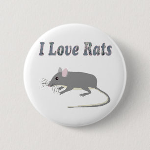 Rats 6 Cm Round Badge