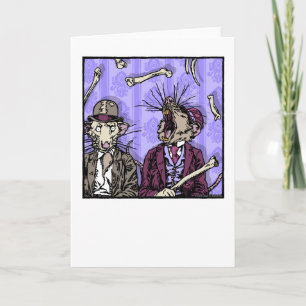 Rats and Bones - Blank Inside Pop Goth Nightmare Card