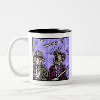 Rats and Bones - Pop Goth Nightmare Surreal Two-Tone Coffee Mug