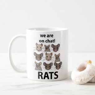 Rats Animal We Are On Chat Funny Rats Coffee Mug