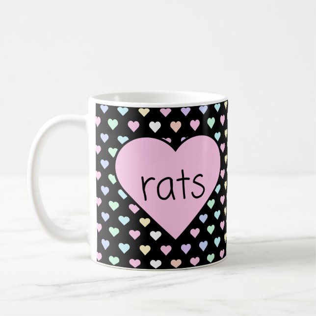 Rats Hearts Mug (Left)