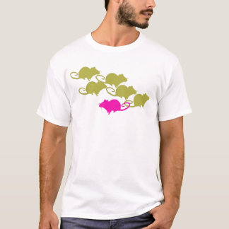 Rats in Pink and Green T-Shirt