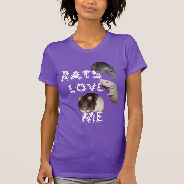 rats love me T shirt (Front)