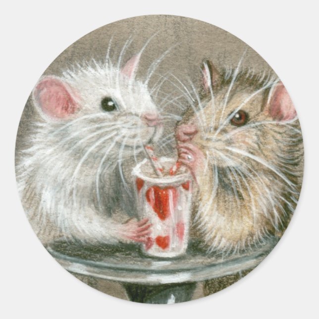 Rats on a Date Stickers (Front)