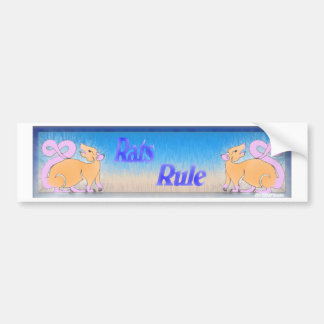 Rats Rule Bumper Sticker