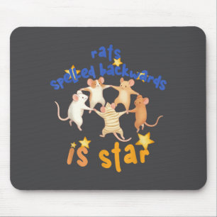 Rats Spelled Backwards Is Star Funny Rat Meme Rat  Mouse Mat