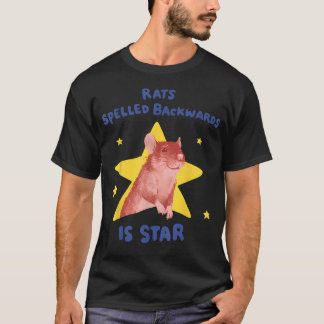 Rats Spelled Backwards Is Star Funny Rat Pun T-Shirt